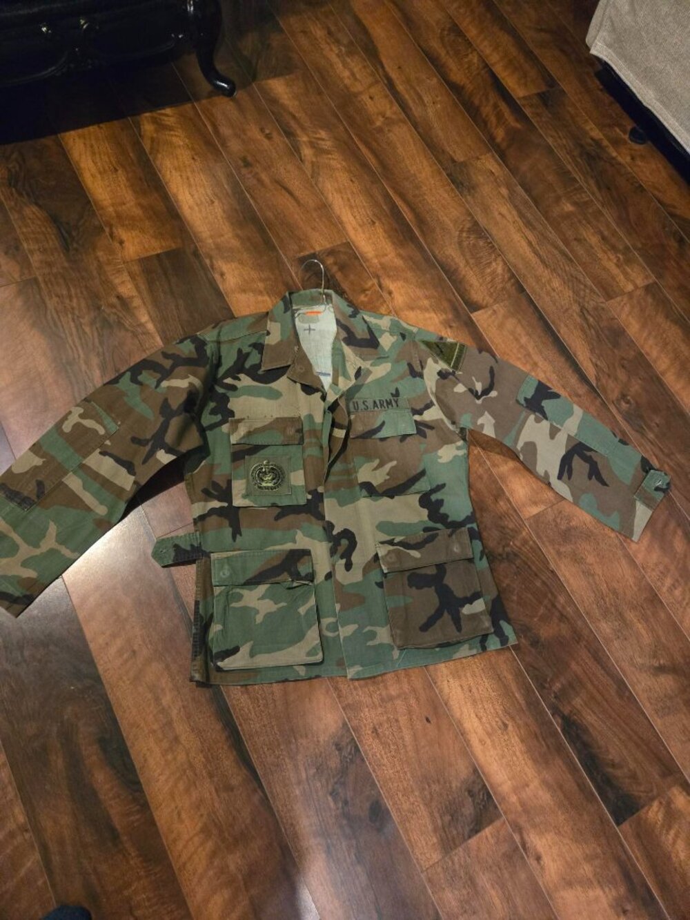 USGI M81 Woodland Camo BDU Shirt/Blouse small short 1980s Woodland Pattern Camo